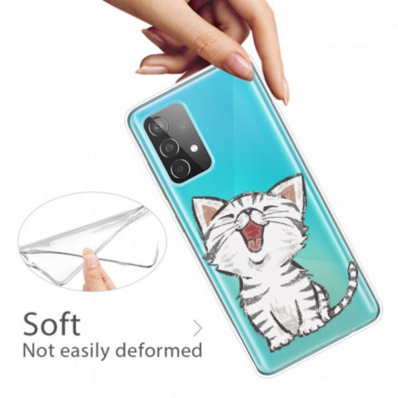 Cover Samsung Galaxy A52 4G / A52 5G / A52s 5G Sød Kat