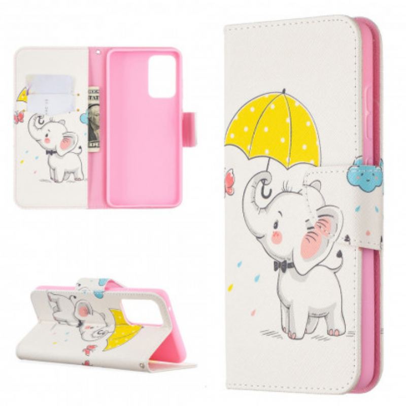 Flip Cover Samsung Galaxy A52 4G / A52 5G / A52s 5G Baby Elefant