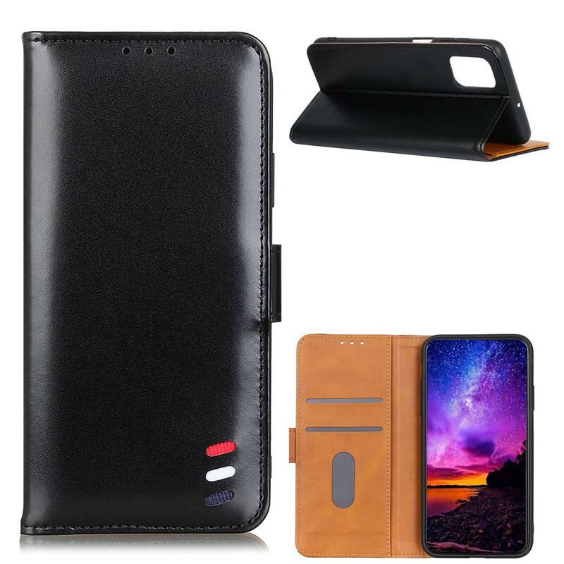 Flip Cover Samsung Galaxy A52 4G / A52 5G / A52s 5G Trefarvet Lædereffekt