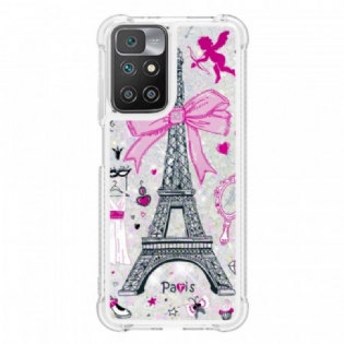 Cover Xiaomi Redmi 10 Eiffeltårnets Pailletter