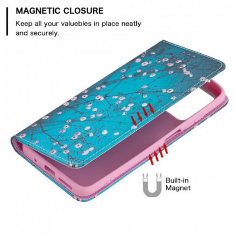 Cover Xiaomi Redmi 10 Flip Cover Blomstrende Grene