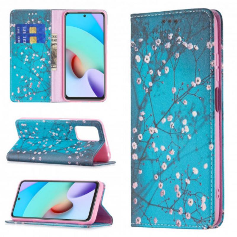 Cover Xiaomi Redmi 10 Flip Cover Blomstrende Grene