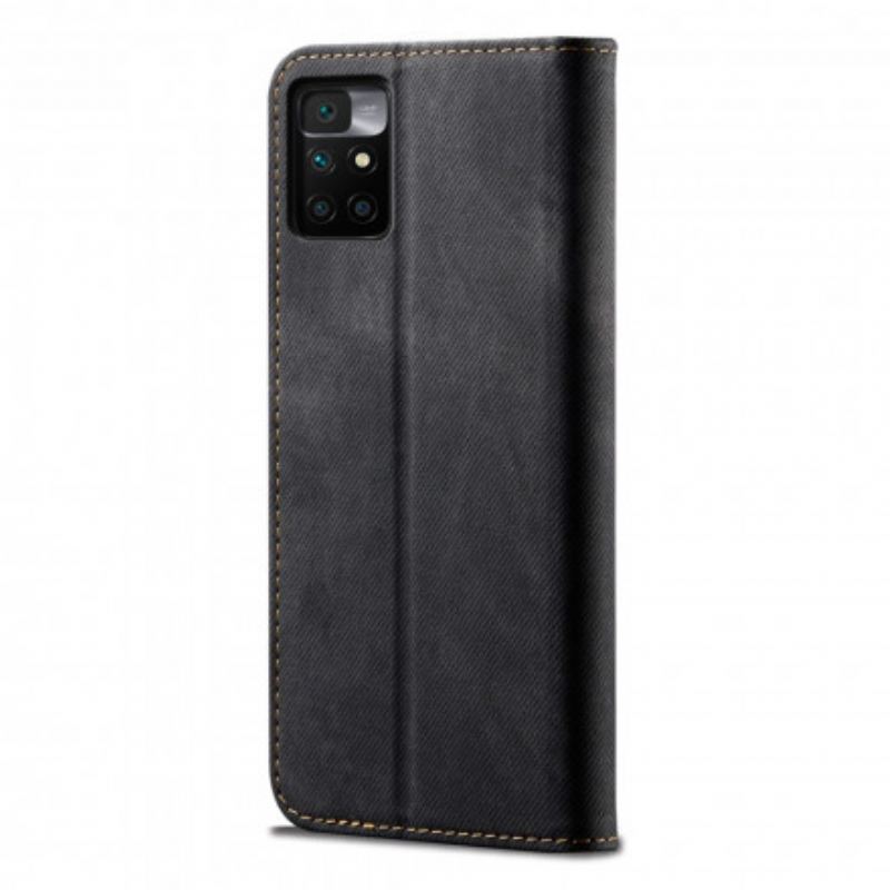 Cover Xiaomi Redmi 10 Flip Cover Denim Stof