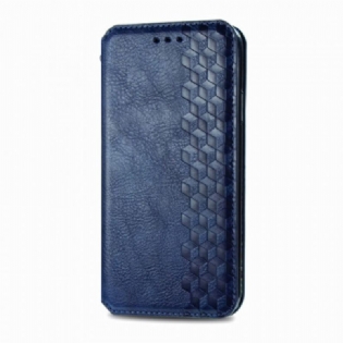 Cover Xiaomi Redmi 10 Flip Cover Diamanttekstur I Lædereffekt