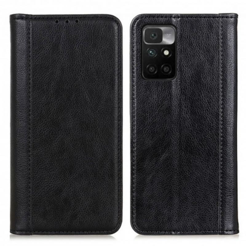 Cover Xiaomi Redmi 10 Flip Cover Elegance Split Litchi Læder