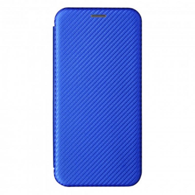 Cover Xiaomi Redmi 10 Flip Cover Farvet Carbon Silikone