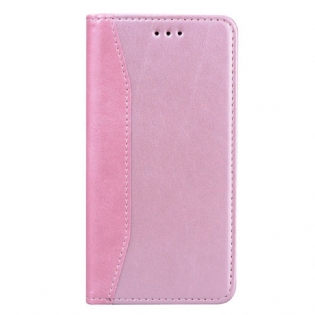 Cover Xiaomi Redmi 10 Flip Cover Tofarvet Business Lædereffekt