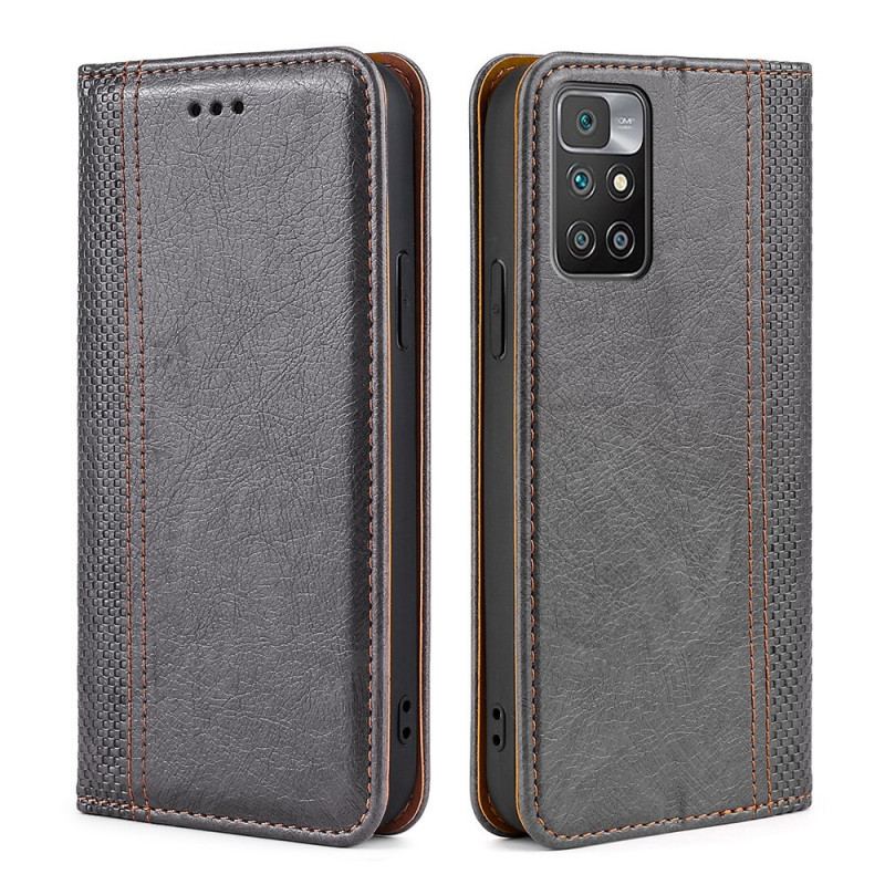 Cover Xiaomi Redmi 10 Flip Cover Vintage Læder Stil