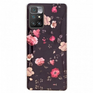 Cover Xiaomi Redmi 10 Fluorescerende Blomster