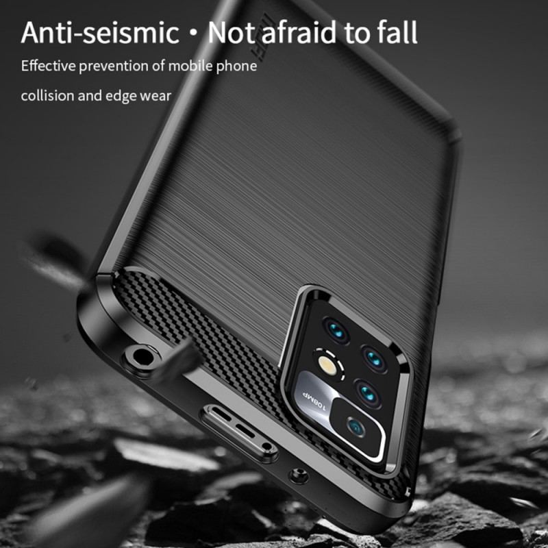 Cover Xiaomi Redmi 10 Mofi Børstet Kulfiber