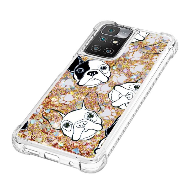 Cover Xiaomi Redmi 10 Mr Hunde Pailletter