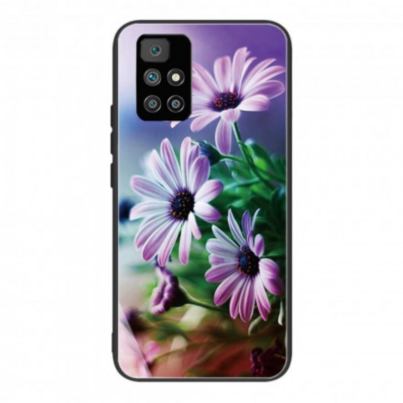 Cover Xiaomi Redmi 10 Realistiske Hærdet Glas Blomster