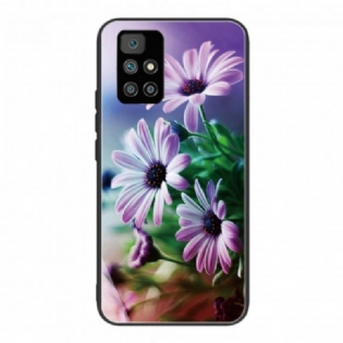 Cover Xiaomi Redmi 10 Realistiske Hærdet Glas Blomster