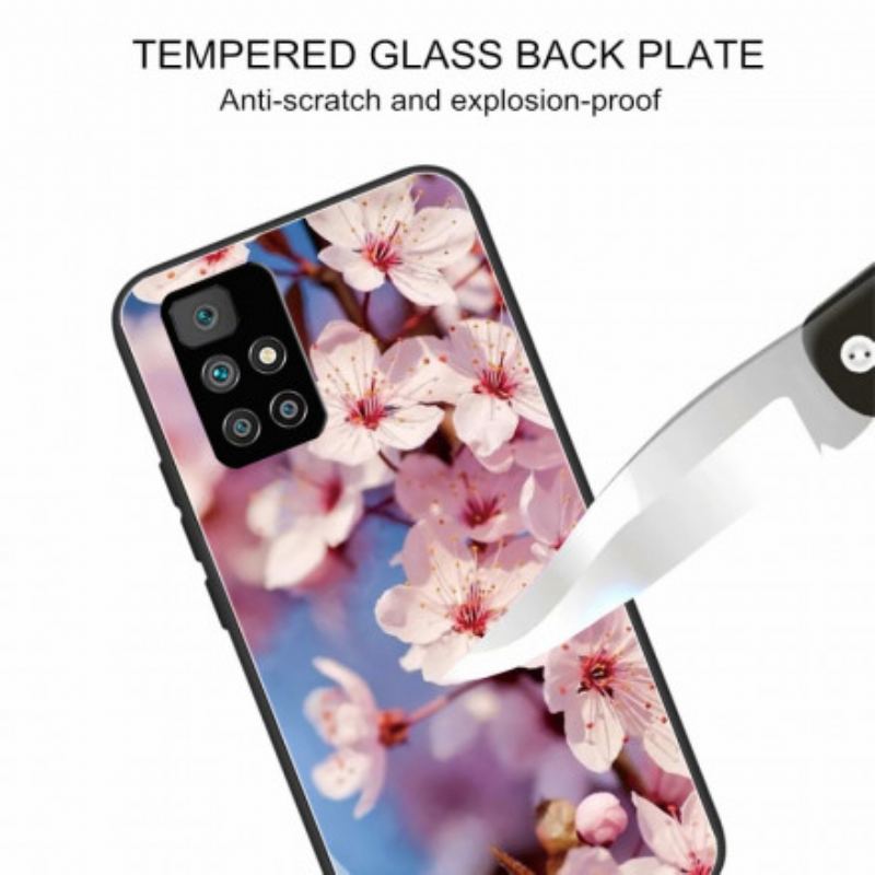 Cover Xiaomi Redmi 10 Realistiske Hærdet Glas Blomster