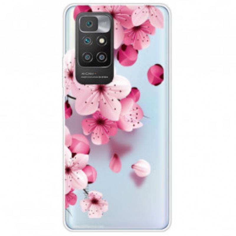 Cover Xiaomi Redmi 10 Små Lyserøde Blomster