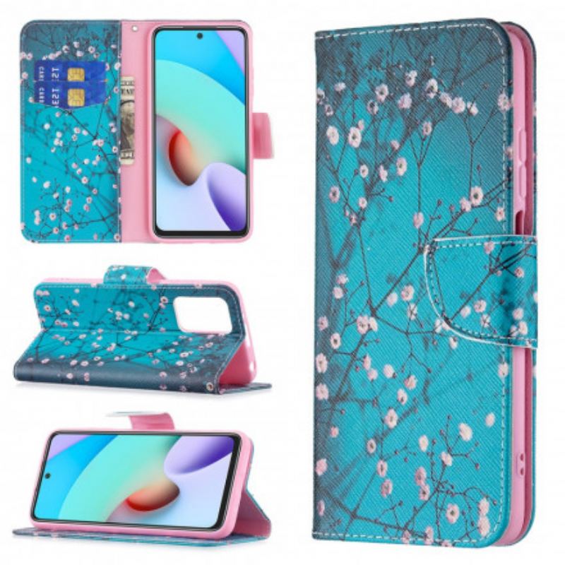 Flip Cover Xiaomi Redmi 10 Blomstrende Træ