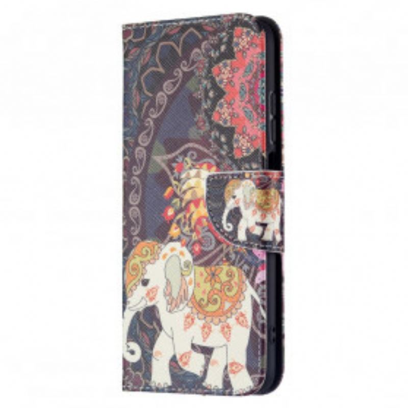 Flip Cover Xiaomi Redmi 10 Indiske Elefanter