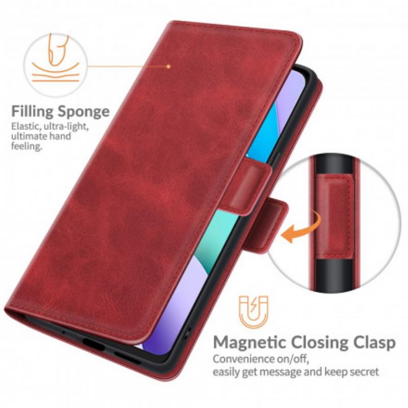 Flip Cover Xiaomi Redmi 10 Læder Cover Klassisk Dobbeltklap