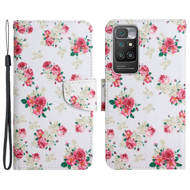 Flip Cover Xiaomi Redmi 10 Liberty Royal Blomster