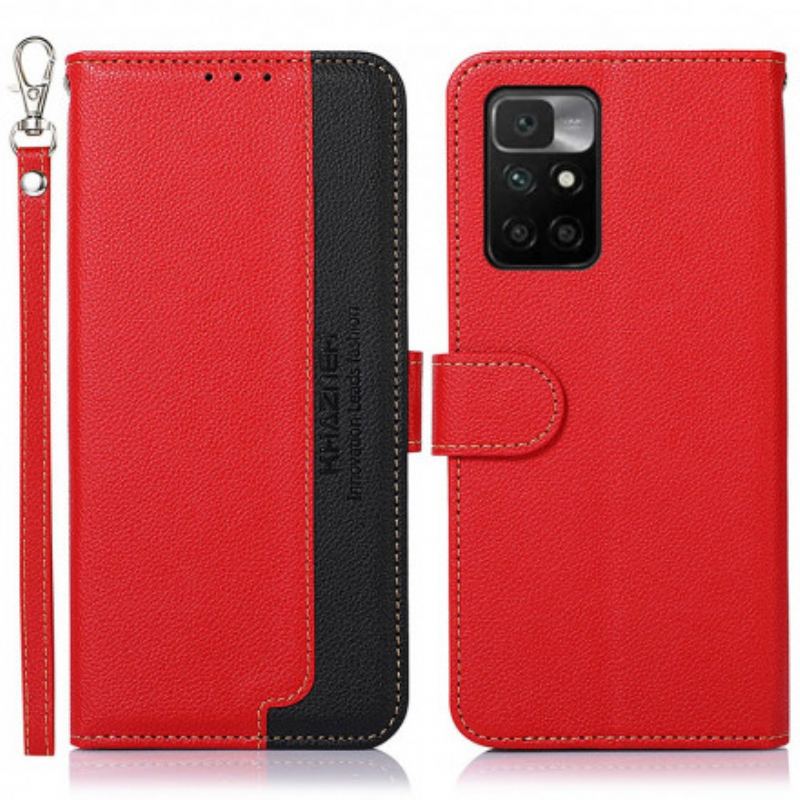 Flip Cover Xiaomi Redmi 10 Lychee Style Rfid Khazneh