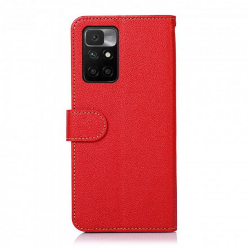 Flip Cover Xiaomi Redmi 10 Lychee Style Rfid Khazneh