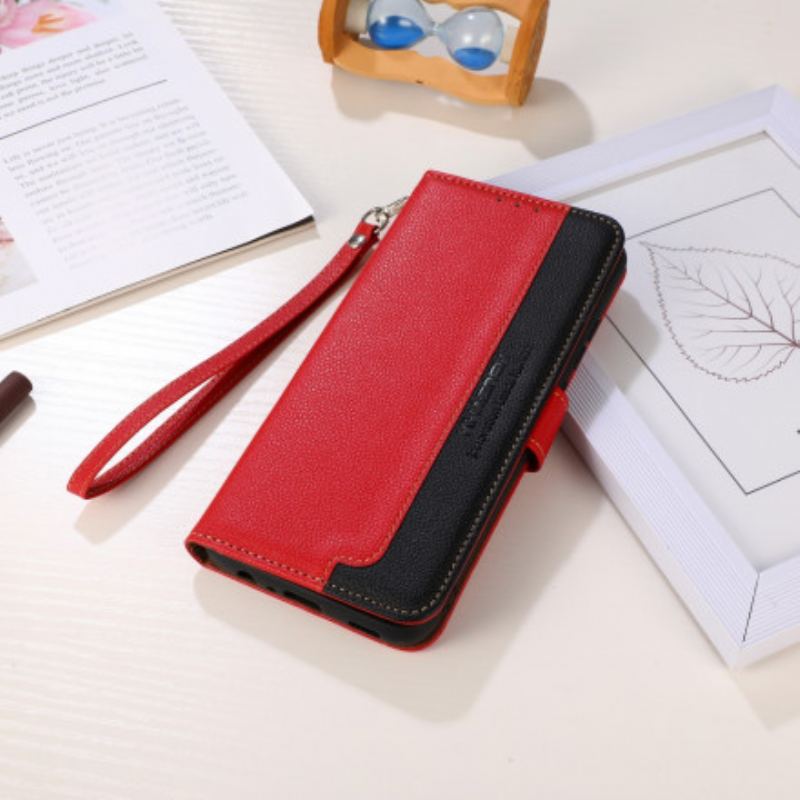 Flip Cover Xiaomi Redmi 10 Lychee Style Rfid Khazneh