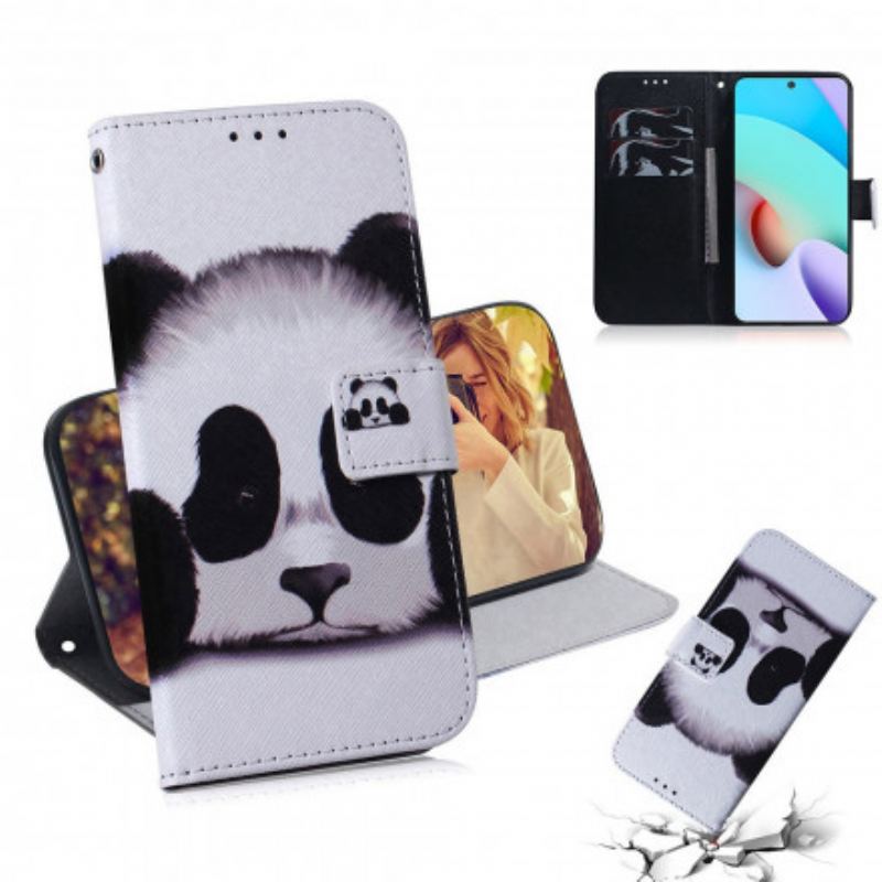 Flip Cover Xiaomi Redmi 10 Panda Ansigt