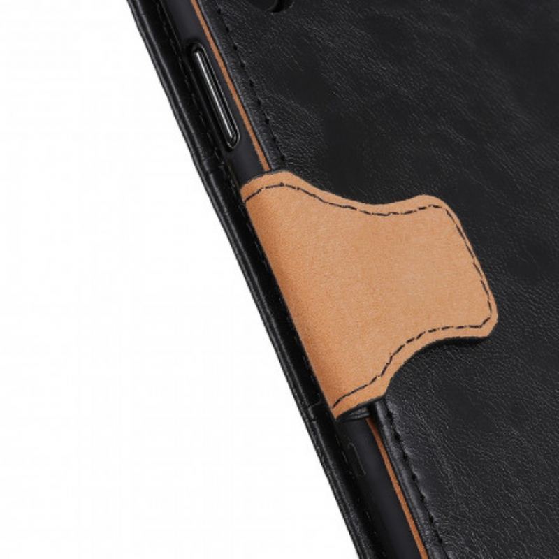 Flip Cover Xiaomi Redmi 10 Split Læder Vendbar Lås