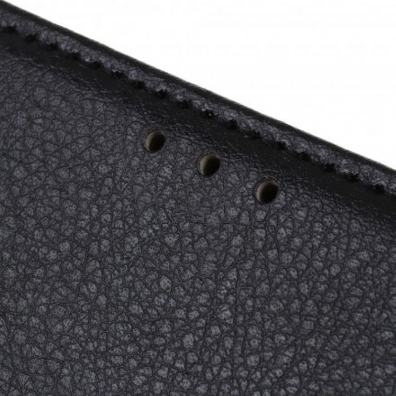 Flip Cover Xiaomi Redmi 10 Traditionelt Imiteret Læder