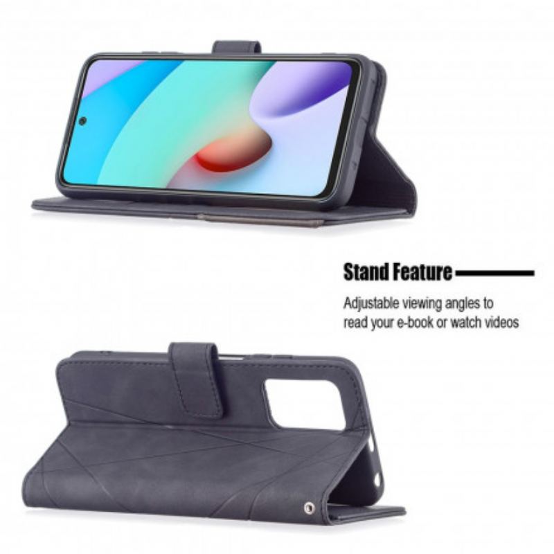 Flip Cover Xiaomi Redmi 10 Trekant Binfen Farve