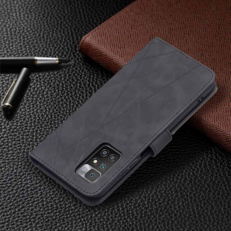 Flip Cover Xiaomi Redmi 10 Trekant Binfen Farve