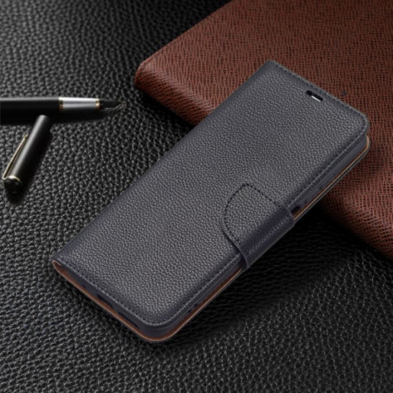 Læder Cover Xiaomi Redmi 10 Flip Cover Litchi Rabat Oblique