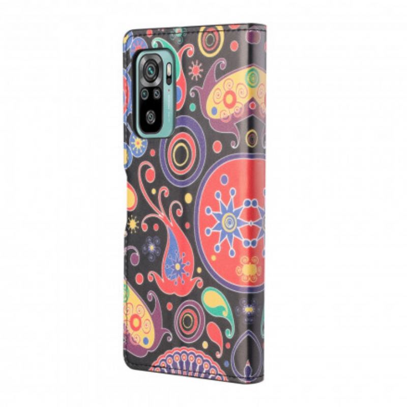 Læder Cover Xiaomi Redmi 10 Galaxy Design