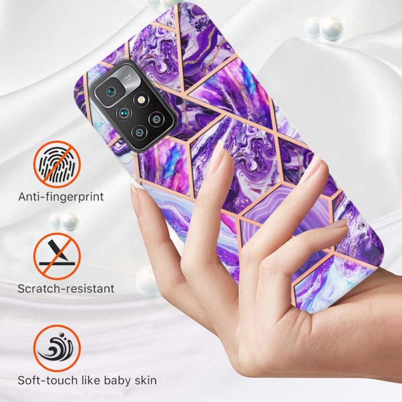 Mobilcover Xiaomi Redmi 10 Intens Geometri Marmor