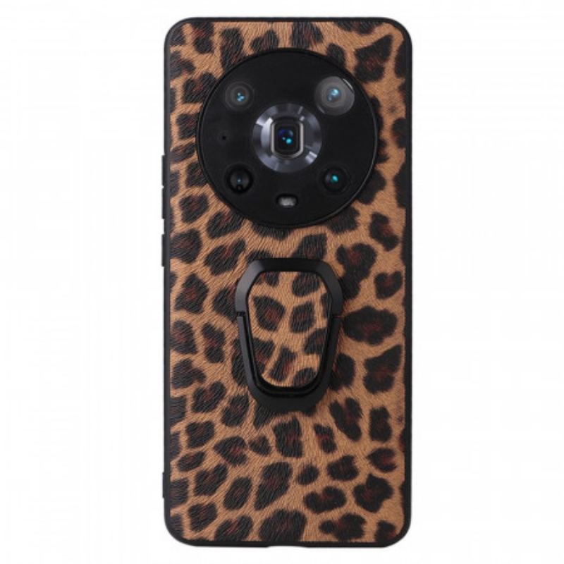 Cover Honor Magic 4 Pro Leopard Med Ringstøtte