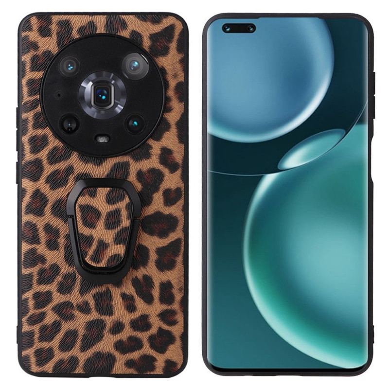 Cover Honor Magic 4 Pro Leopard Med Ringstøtte