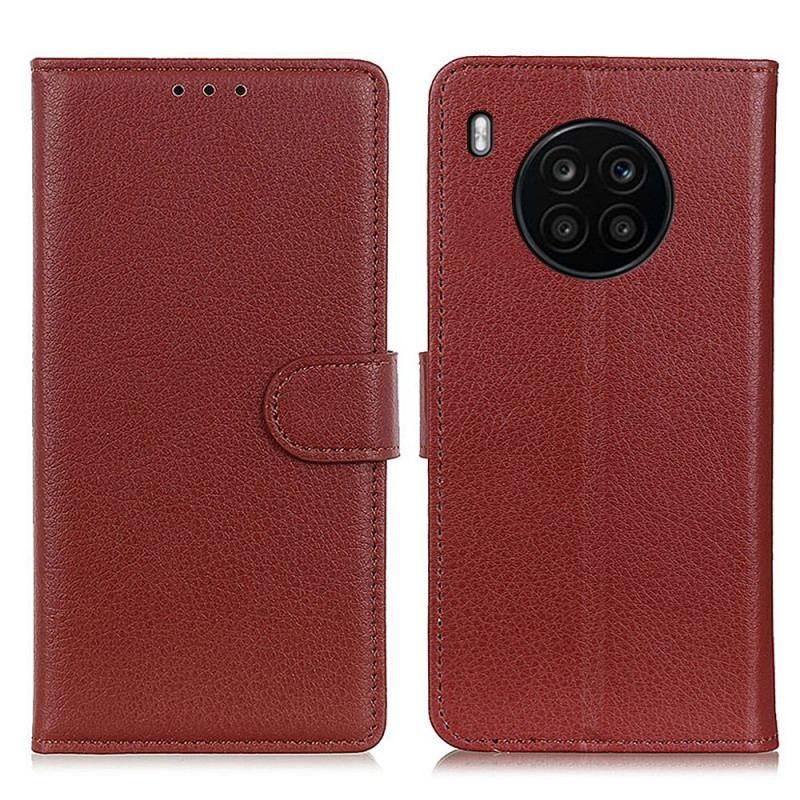 Flip Cover Honor 50 Lite Litchi Tekstur