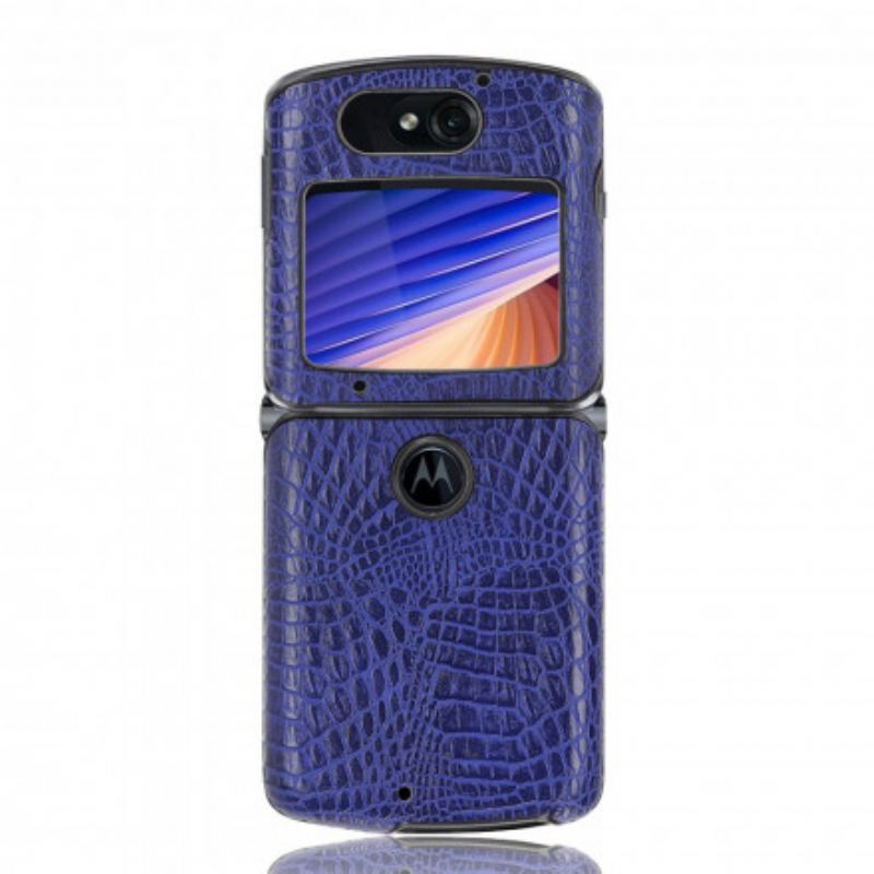 Cover Motorola Razr 5G Krokodillehudseffekt