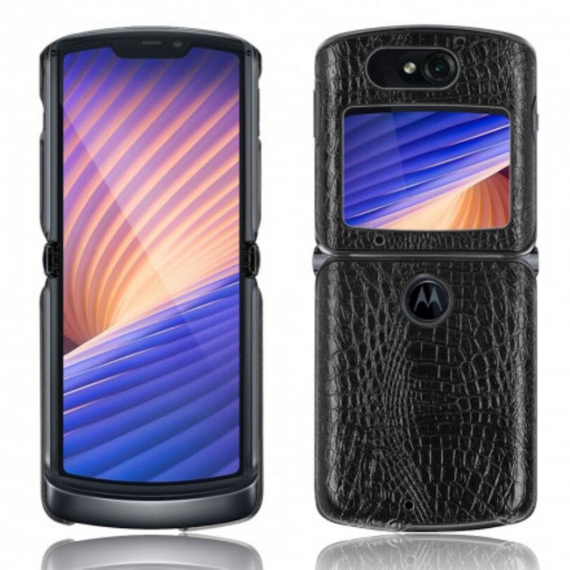 Cover Motorola Razr 5G Krokodillehudseffekt