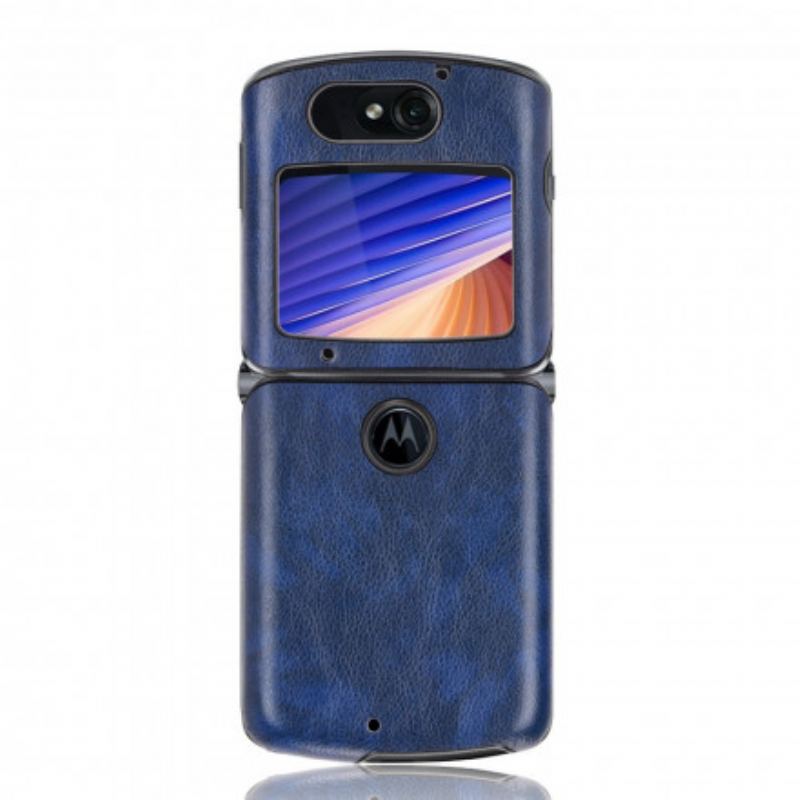 Cover Motorola Razr 5G Litchi Imiteret Læder