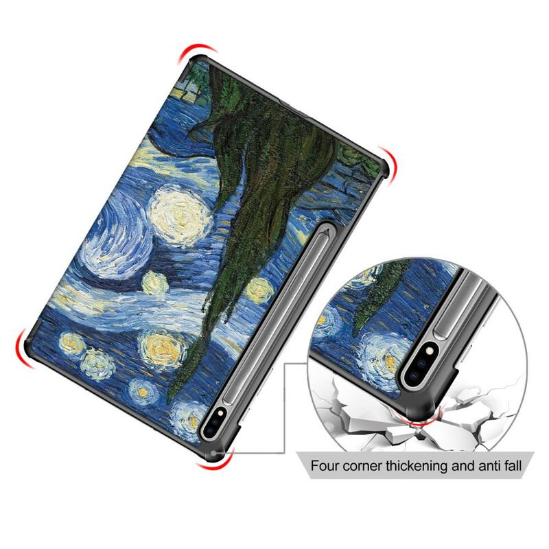 Cover Samsung Galaxy Tab S7 FE Forbedret Van Gogh