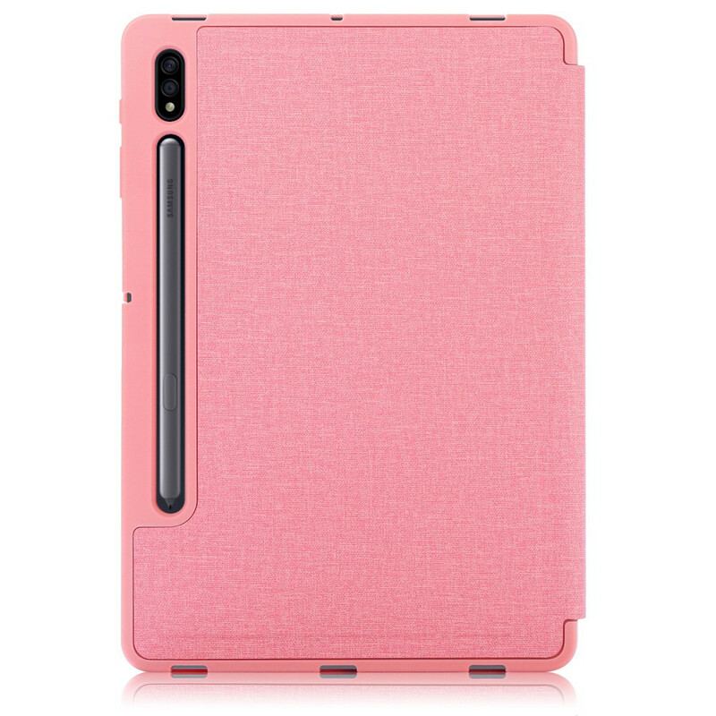 Cover Samsung Galaxy Tab S7 FE Origami Stof Tekstur