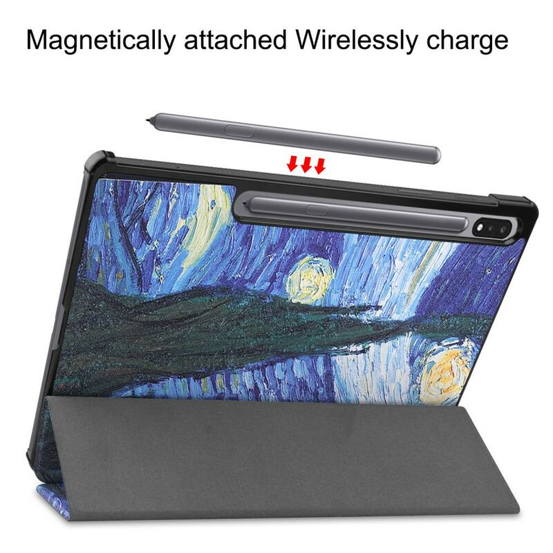 Cover Samsung Galaxy Tab S7 FE Starry Night Penneholder