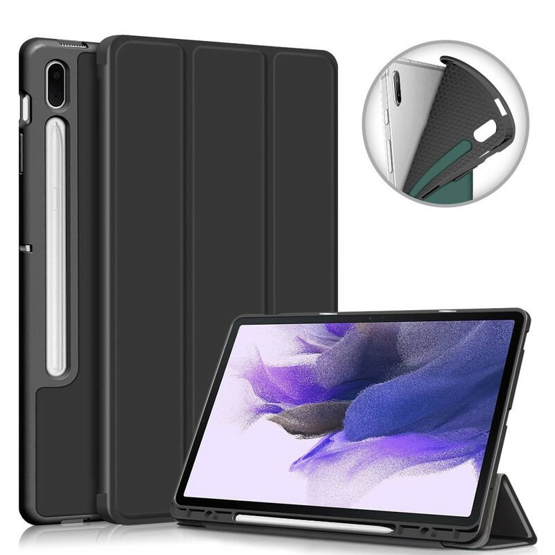 Cover Samsung Galaxy Tab S7 FE Tri-fold Forstærket Penneholder