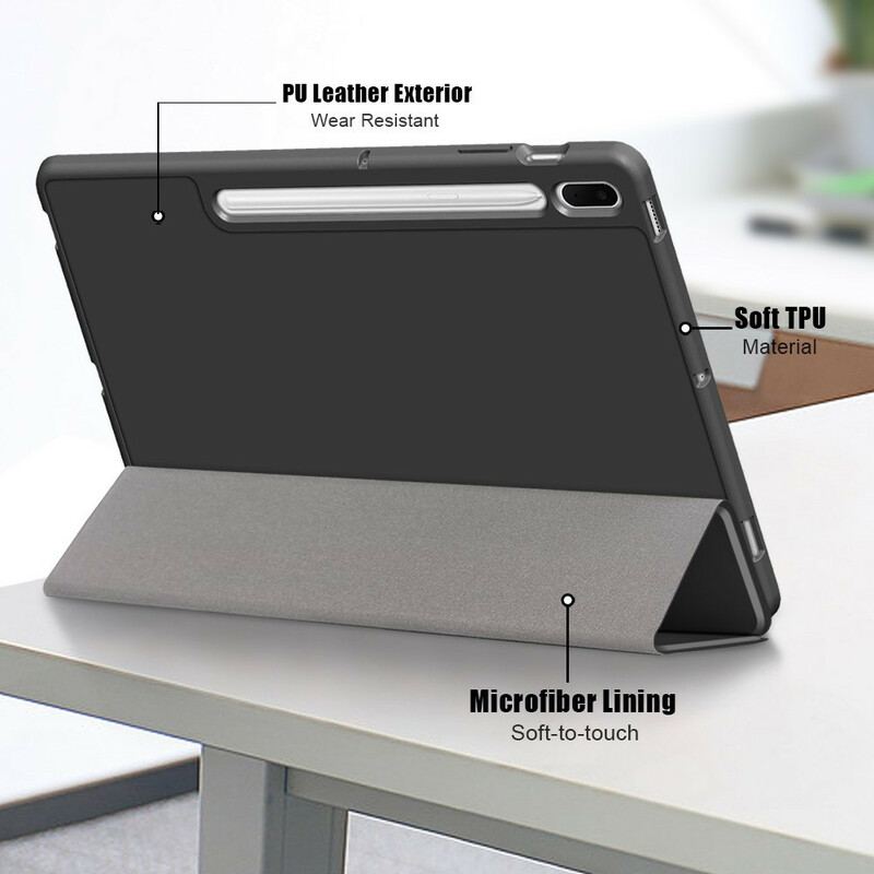 Cover Samsung Galaxy Tab S7 FE Tri-fold Forstærket Penneholder