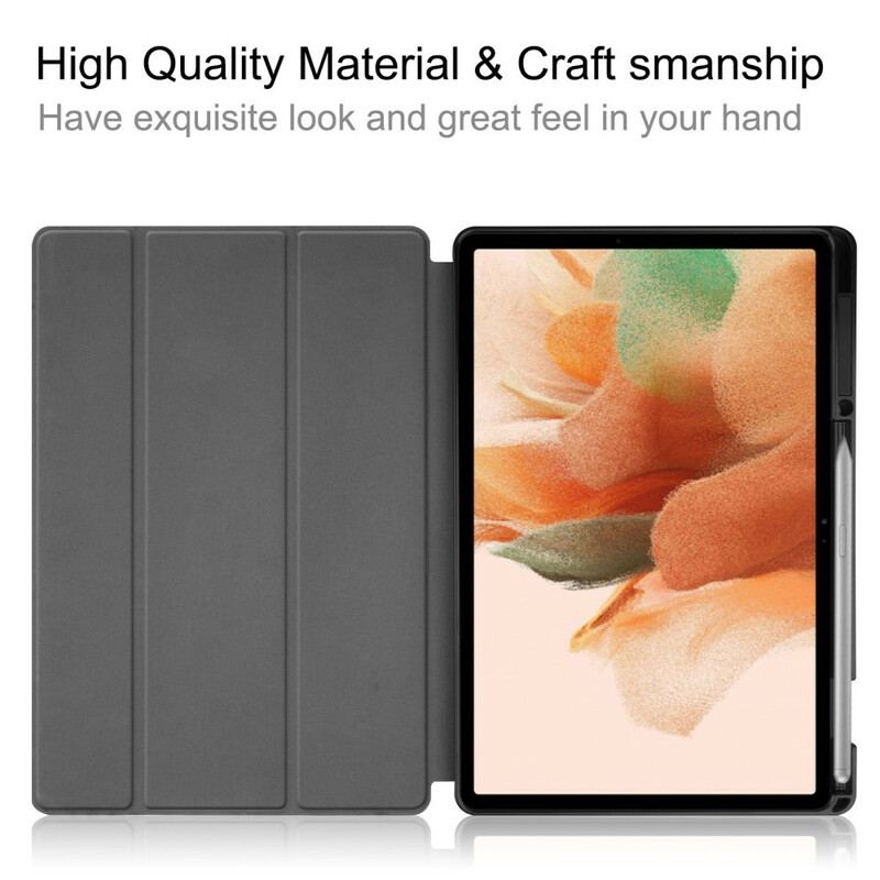 Cover Samsung Galaxy Tab S7 FE Tri Fold Penneholder