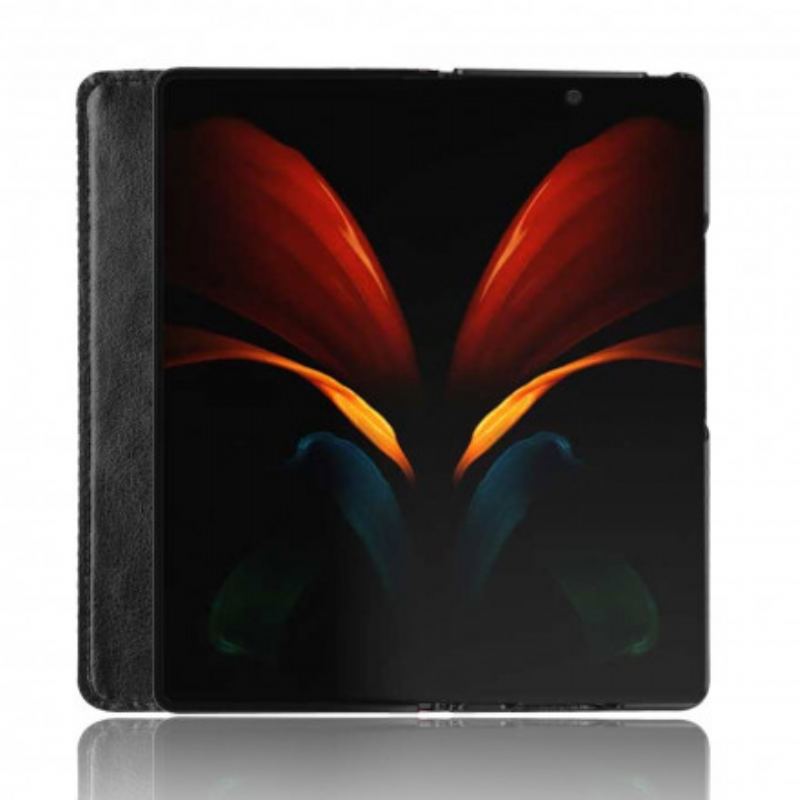 Cover Samsung Galaxy Z Fold 2 Flip Cover Stiliseret Lædereffekt