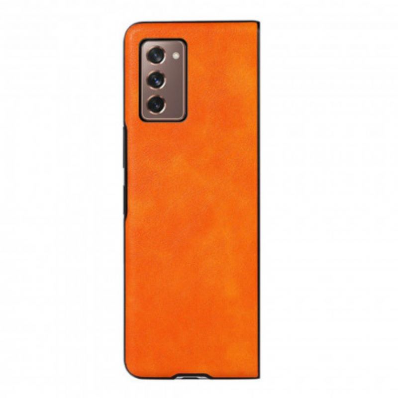 Cover Samsung Galaxy Z Fold 2 Imiteret Læder Farve