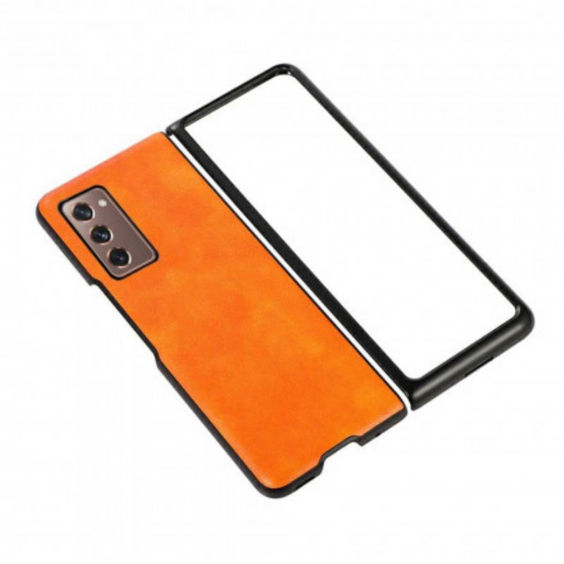 Cover Samsung Galaxy Z Fold 2 Imiteret Læder Farve