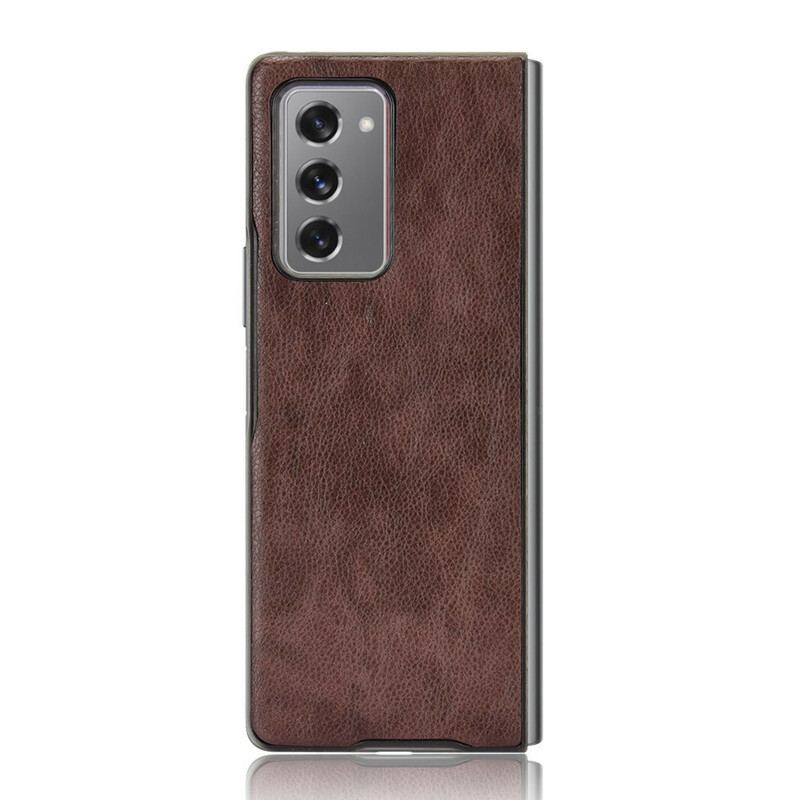 Cover Samsung Galaxy Z Fold 2 Litchi Imiteret Læder